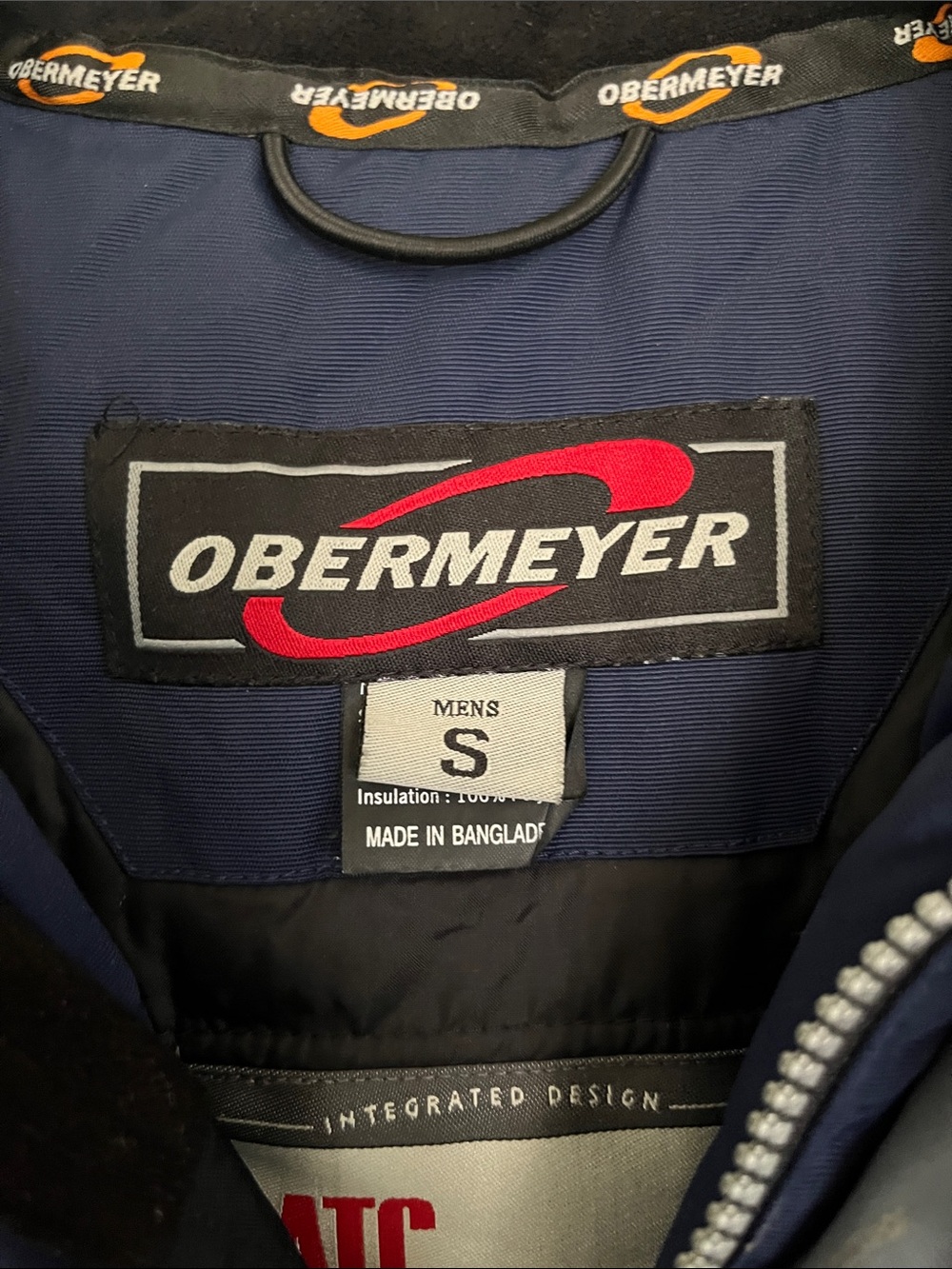 Obermeyer Navy and Black Ski Jacket with Gray Accents - Picture 2 of 12